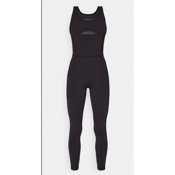 Athleta Salutation Novelty Mesh Bodysuit Size XS Black - Picture 5 of 14
